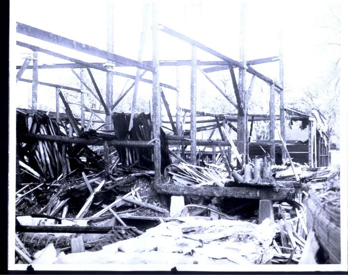 White Bear Lumber Company Fire Aftermath