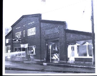 White Bear Lumber Company Fire