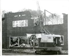White Bear Lumber Company Fire Aftermath