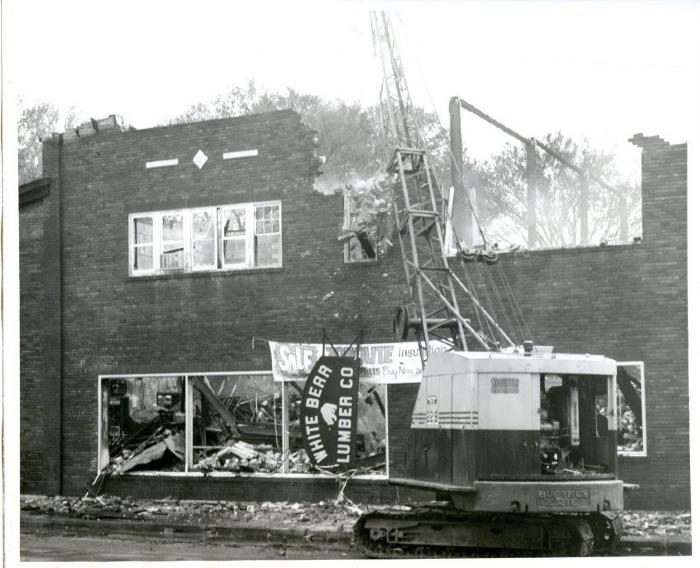 White Bear Lumber Company Fire Aftermath
