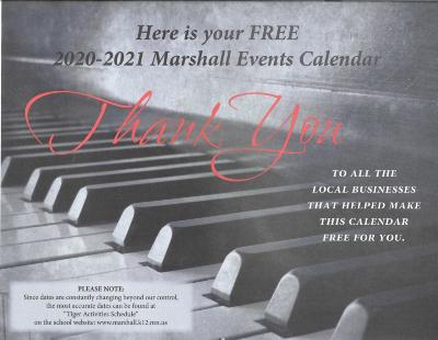 2020-2021 Marshall Events Calendar