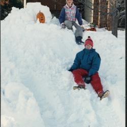 Wendel Children after 1991 Halloween Blizzard