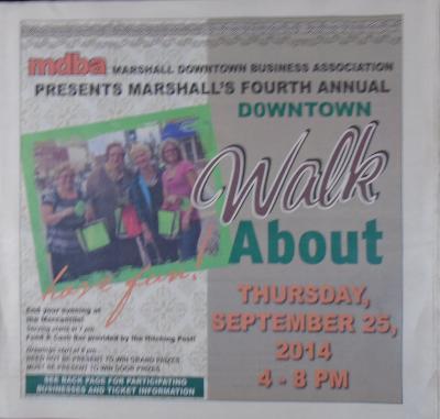 Marshall Downtown Walk About, September 25, 2014