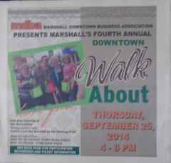 Marshall Downtown Walk About, September 25, 2014