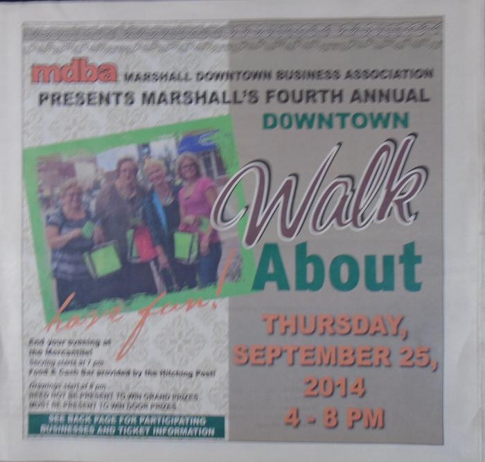 Marshall Downtown Walk About, September 25, 2014