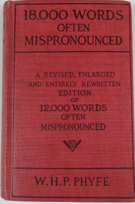 18,000 Words Often Mispronounced