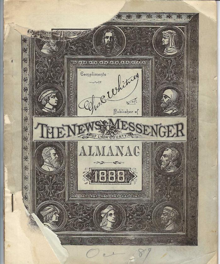The News Messenger of Lyon County 1888 Almanac