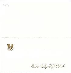 Golden Valley High School Class of 1962 Commencement Invitation