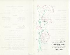 Golden Valley High School, Class of 1960, National Honor Society, Induction Ceremony Program