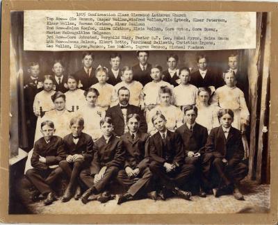 1904 Confirmation Class of  Glenwood Lutheran Church.