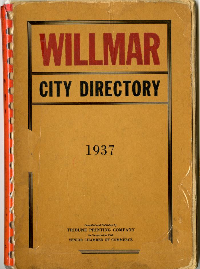 Willmar City Directory 1937
