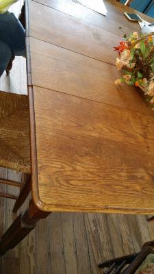 Small wooden table at the Cummins Phipps Griggs House