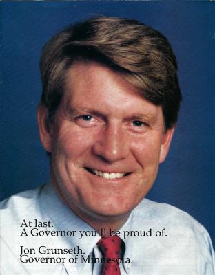 1990 Grunseth for Governor of Minnesota Advertisement 