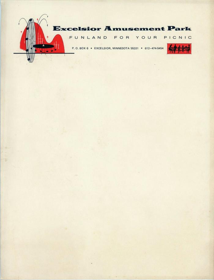 Excelsior Amusement Park stationery