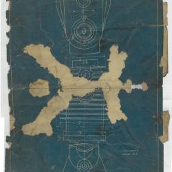 Blueprints for Veerac cylinder head and crankcase.