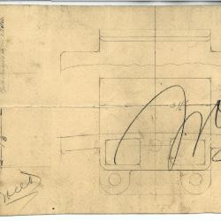 Technical drawing of several small Veerac parts