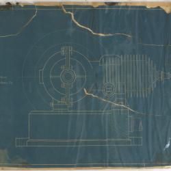 Blueprint of Veerac motor - top view