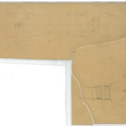 Hand written list that came with collection of Veerac blueprints and technical drawings