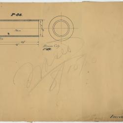 Technical drawing of Veerac parts including a lever handle.