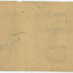 Technical drawing of the top (or bottom) view of the front end of a Veerac
