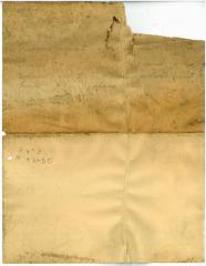 Hand written list that came with the collection of Veerac blueprints and technical drawings