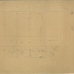 Technical drawing showing a cross-section through part of a Veerac motor and showing the muffler connection