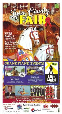 116th Lyon County Fair, August 7-11, 2019