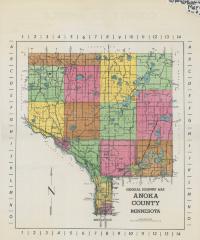 General Highway Map of Anoka County