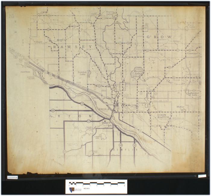 Road map of SW Anoka County