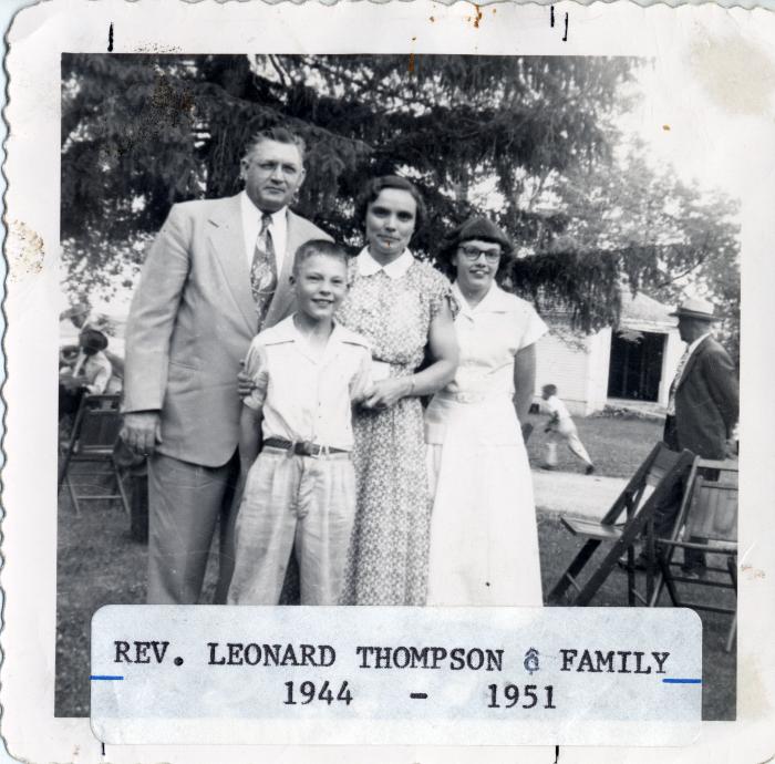 Rev. Leonard Thompson and his Family
