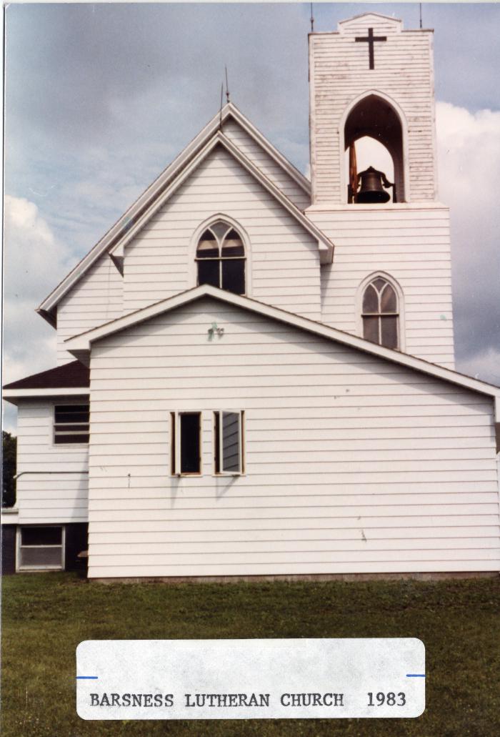 Barsness Lutheran Church With New Entry