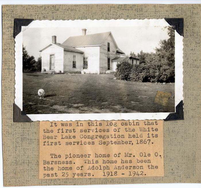 Pioneer Home Where First Services Were Held