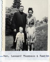 Rev. Leonard Thompson and his Family