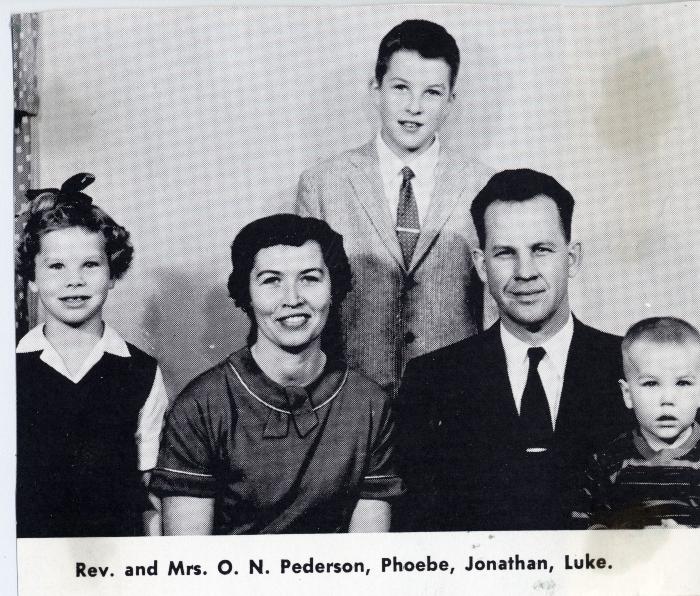 Rev. Oliver N. Pederson and his Family