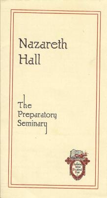 Advertisement for Nazareth Hall Preparatory Seminary