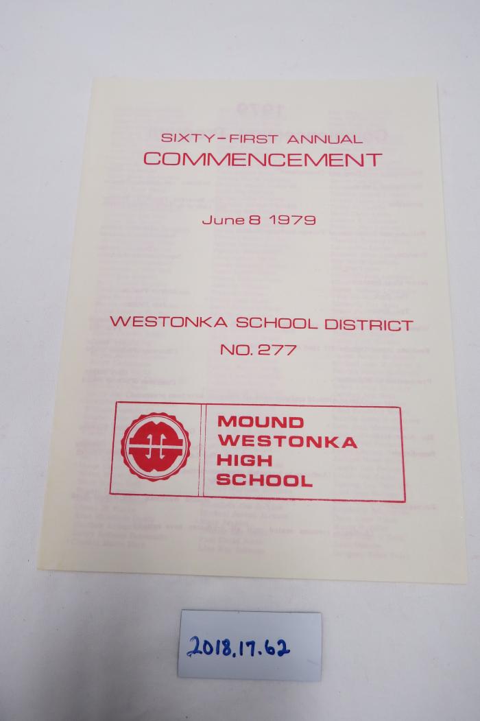 Commencement Program 1979