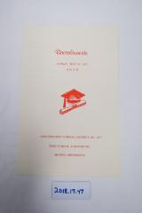 College Commencement Program 1971