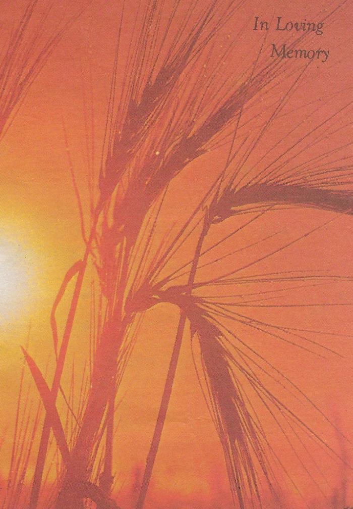 Remembrance Card for Henry Thieren (10/12/1921-11/11/1998)