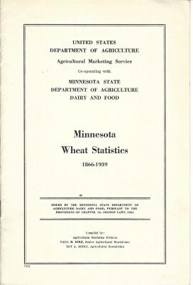 Minnesota Wheat Statistics, 1866-1939