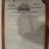 Certificate of Passage for Herman Rebers