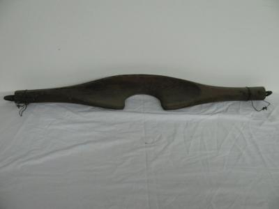 Hand-made wooden yoke for humans