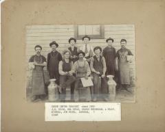 Photograph of men at Dodge Center creamery