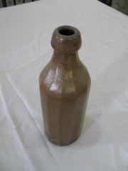 Tan pottery bottle, 1830