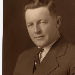 Portrait of Edwin Kahldahl, Glenwood, Minnesota