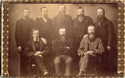 Picture of Eight Wollan brothers.