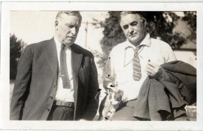 Dr. C.R. Christianson and another unknown man.