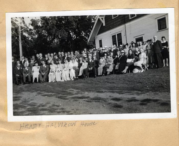 Blanch Halvorson and Delbert Anderson wedding