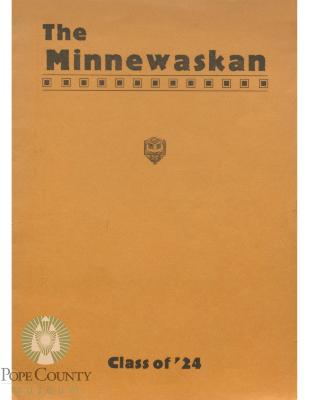 Glenwood High School 1924 yearbook "Minnewaskan" Glenwood, Minnesota