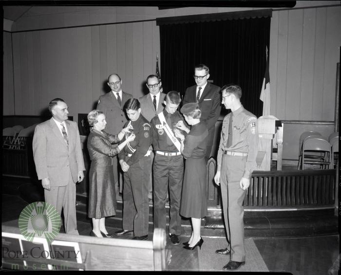 Glenwood Explorer Scouts Honored, Glenwood Minnesota 