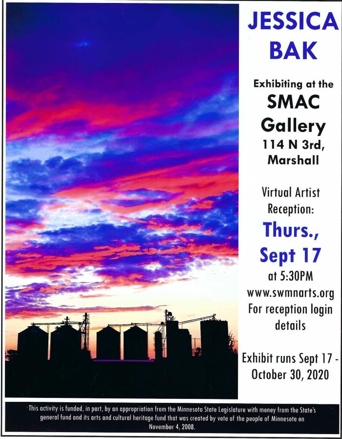 Jessica Bak Exhibit at SMAC Gallery, September 17-October 30, 2017